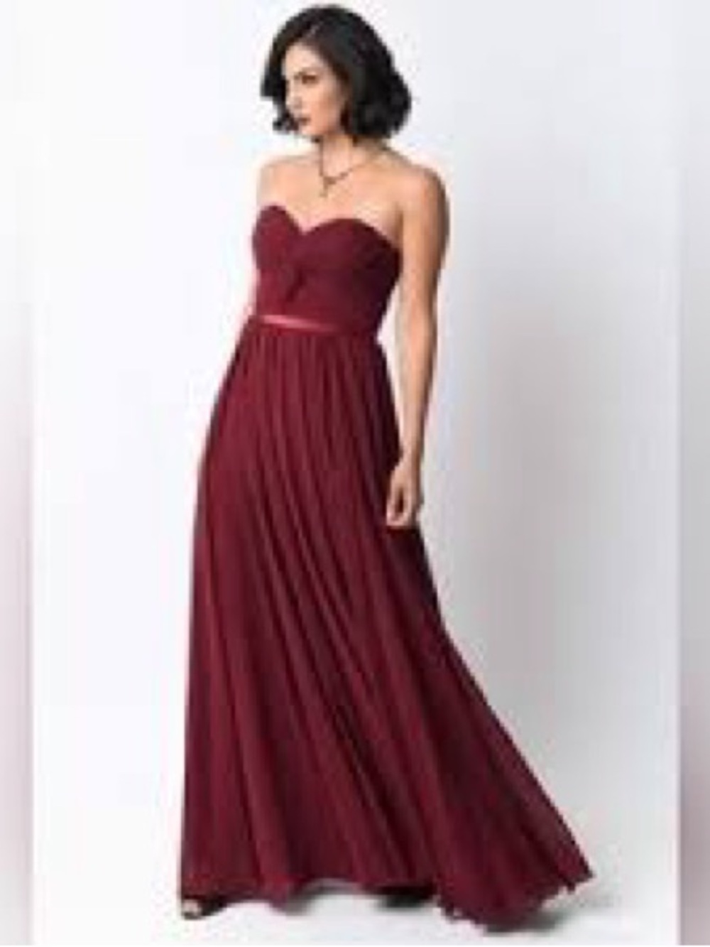 Cinderella Strapless Sweetheart Wine Red Evening Gown size 10